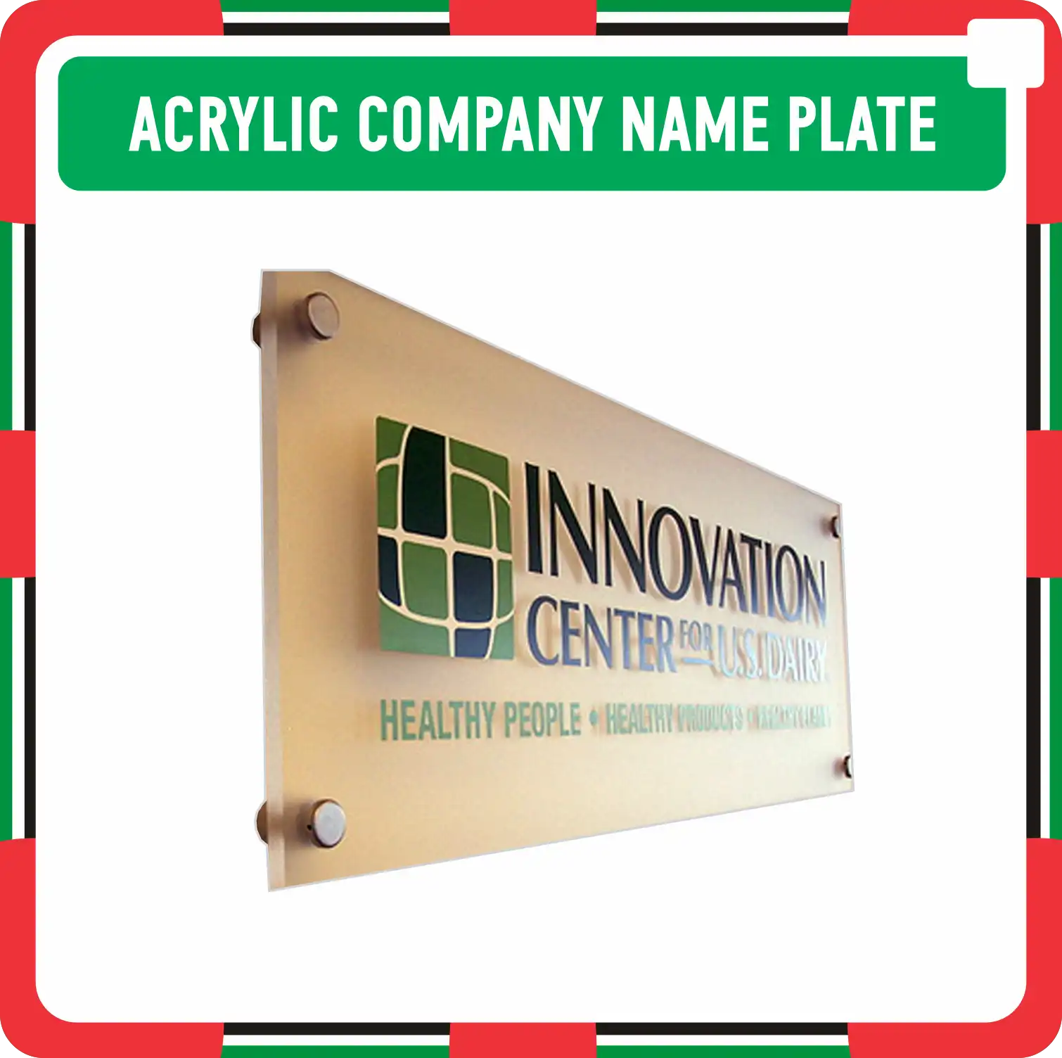 Acrylic Company Name Plate Makers in Dubai UAE