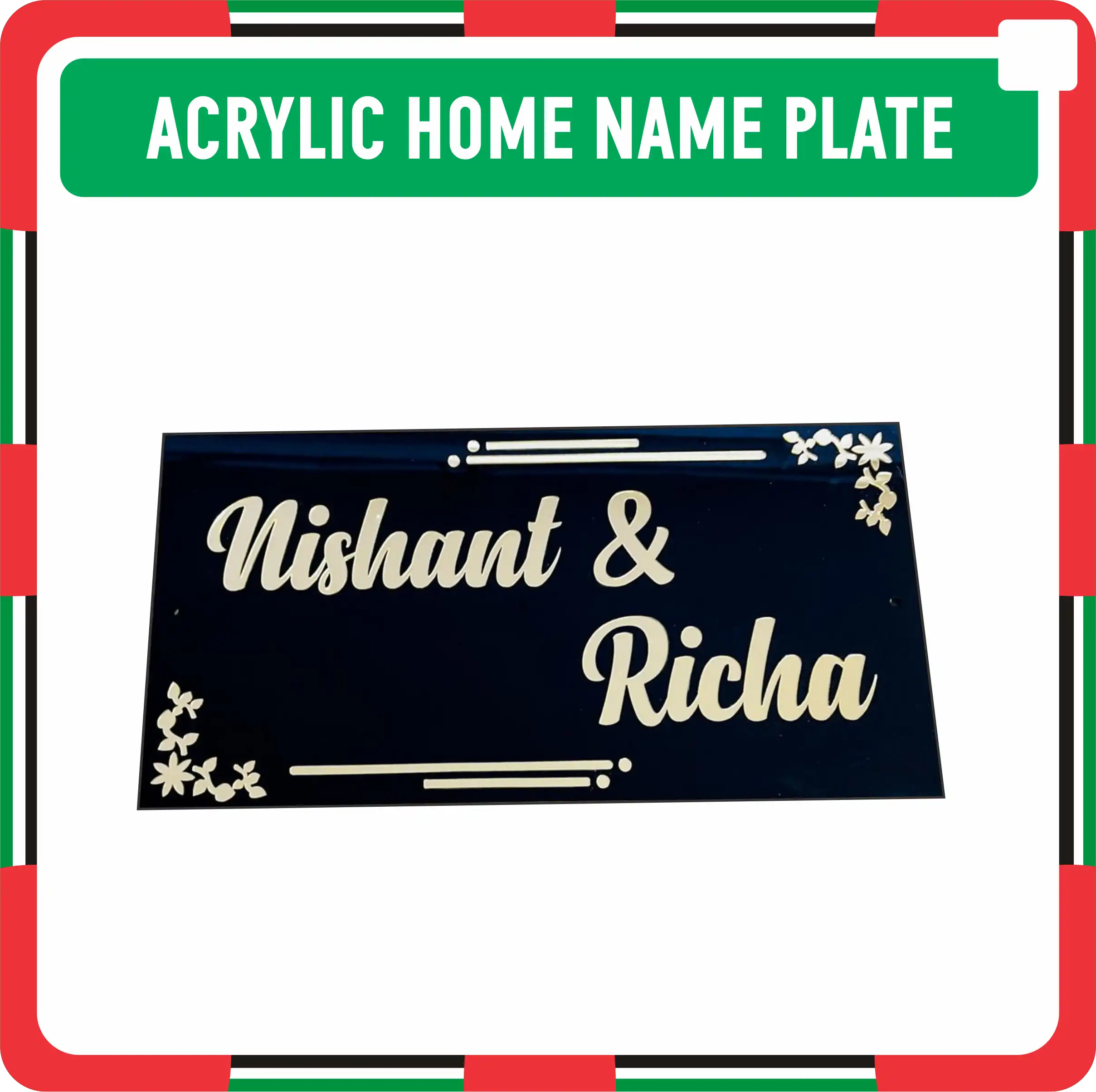Acrylic Home Name Plate Makers in Dubai UAE