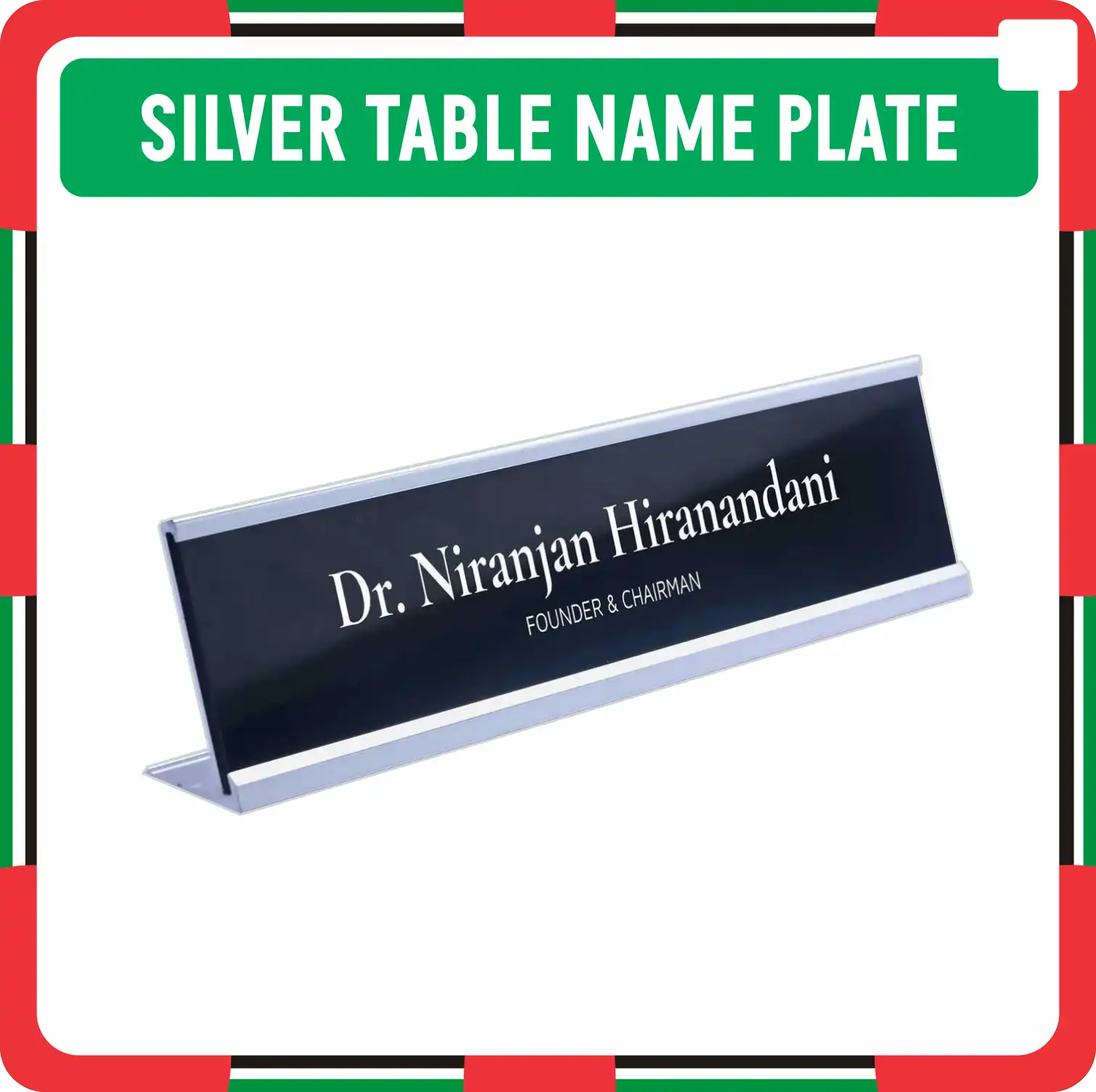 Silver Table Name Plate Makers in Dubai | Silver Table Name Plate Near Me