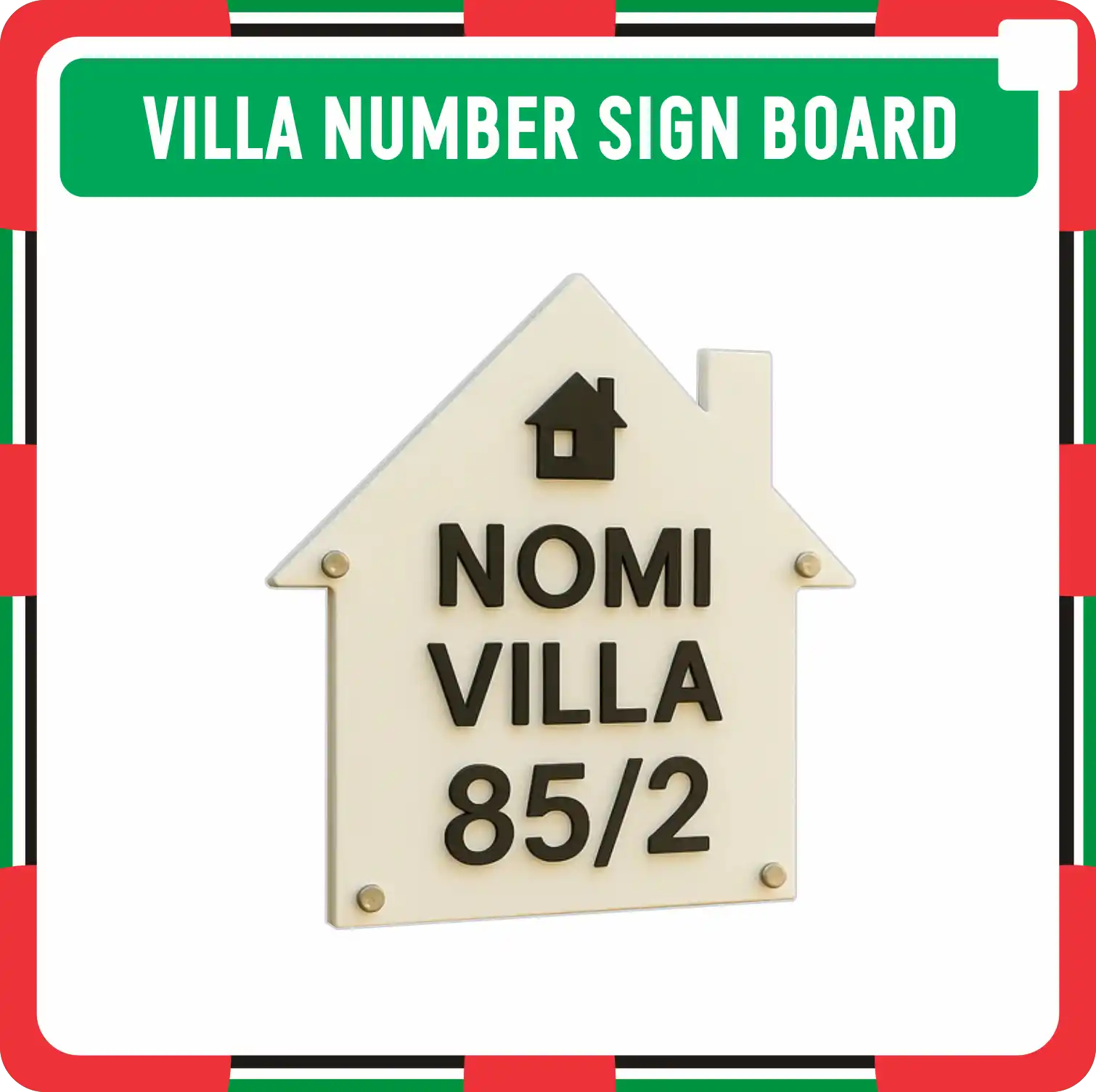 Villa Number Sign Board Makers in Dubai UAE